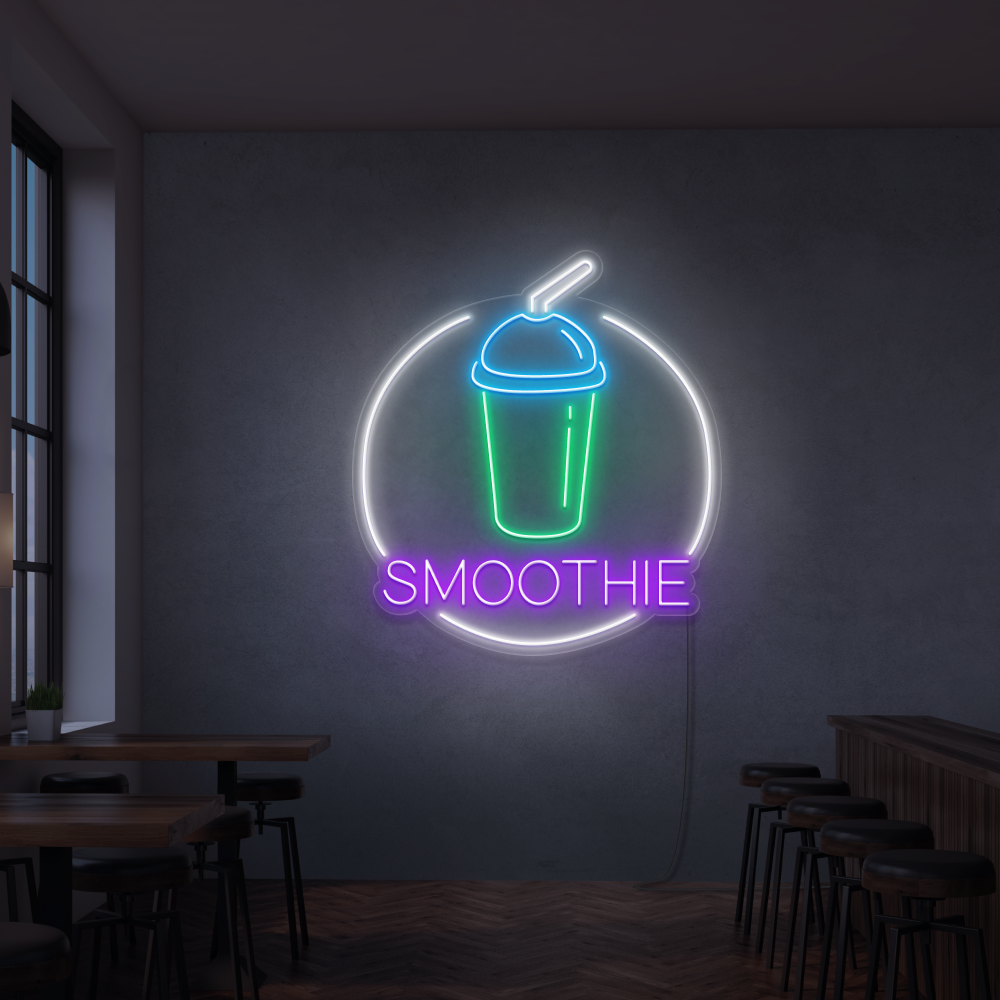 Sinal de néon Smoothie