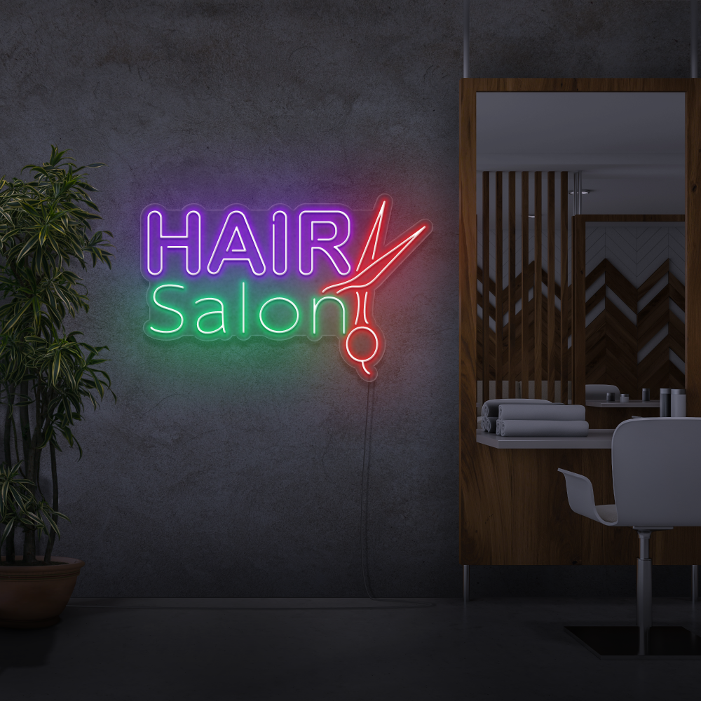 Sinal de néon Hair Salon