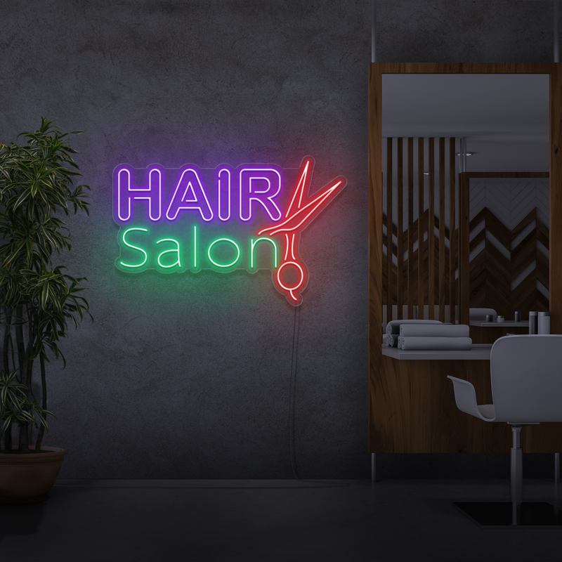 Sinal de néon Hair Salon