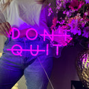 Sinal de néon Don't Quit