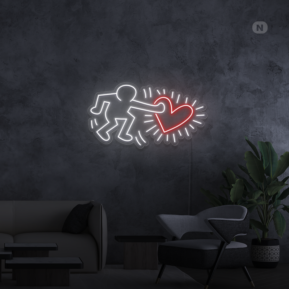 Sinal de néon Invia l'arte dell'amore