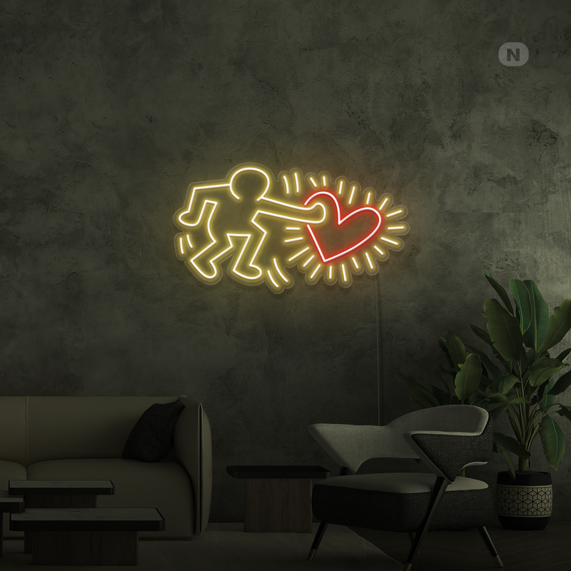 Sinal de néon Invia l'arte dell'amore