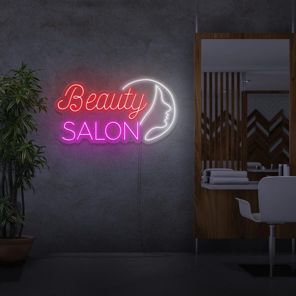Sinal de néon Beauty Salon