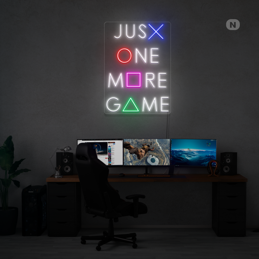 Sinal de néon One more Game