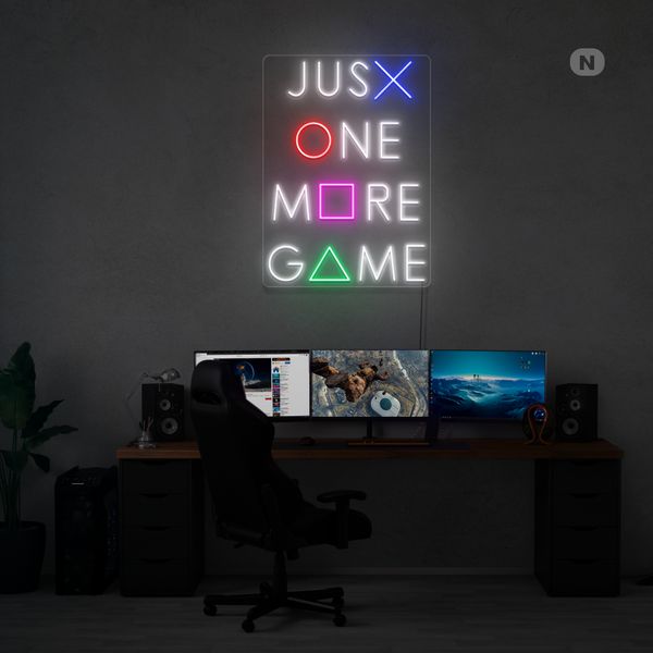 Sinal de néon One more Game