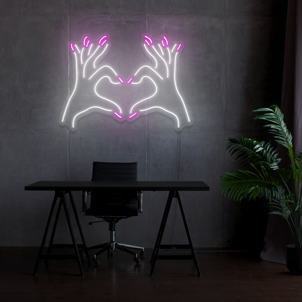 Sinal de néon Unhas