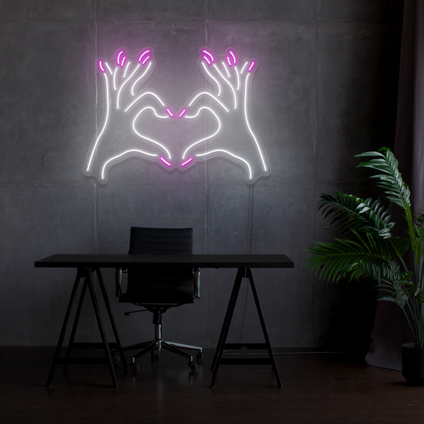 Sinal de néon Unhas