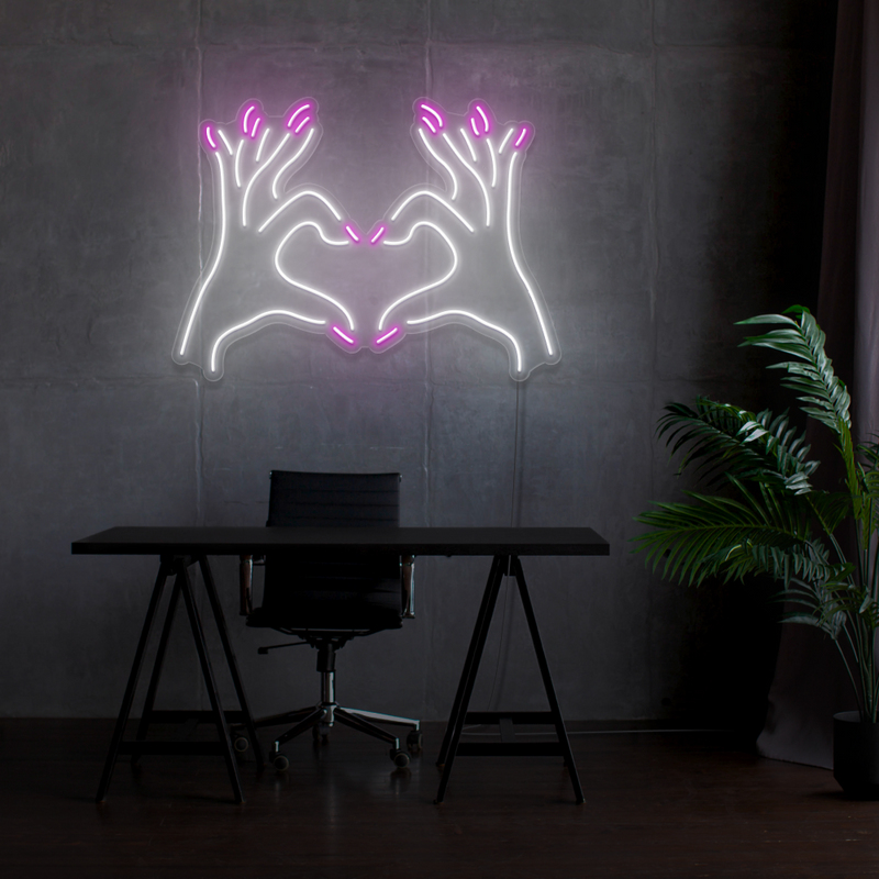 Sinal de néon Unhas