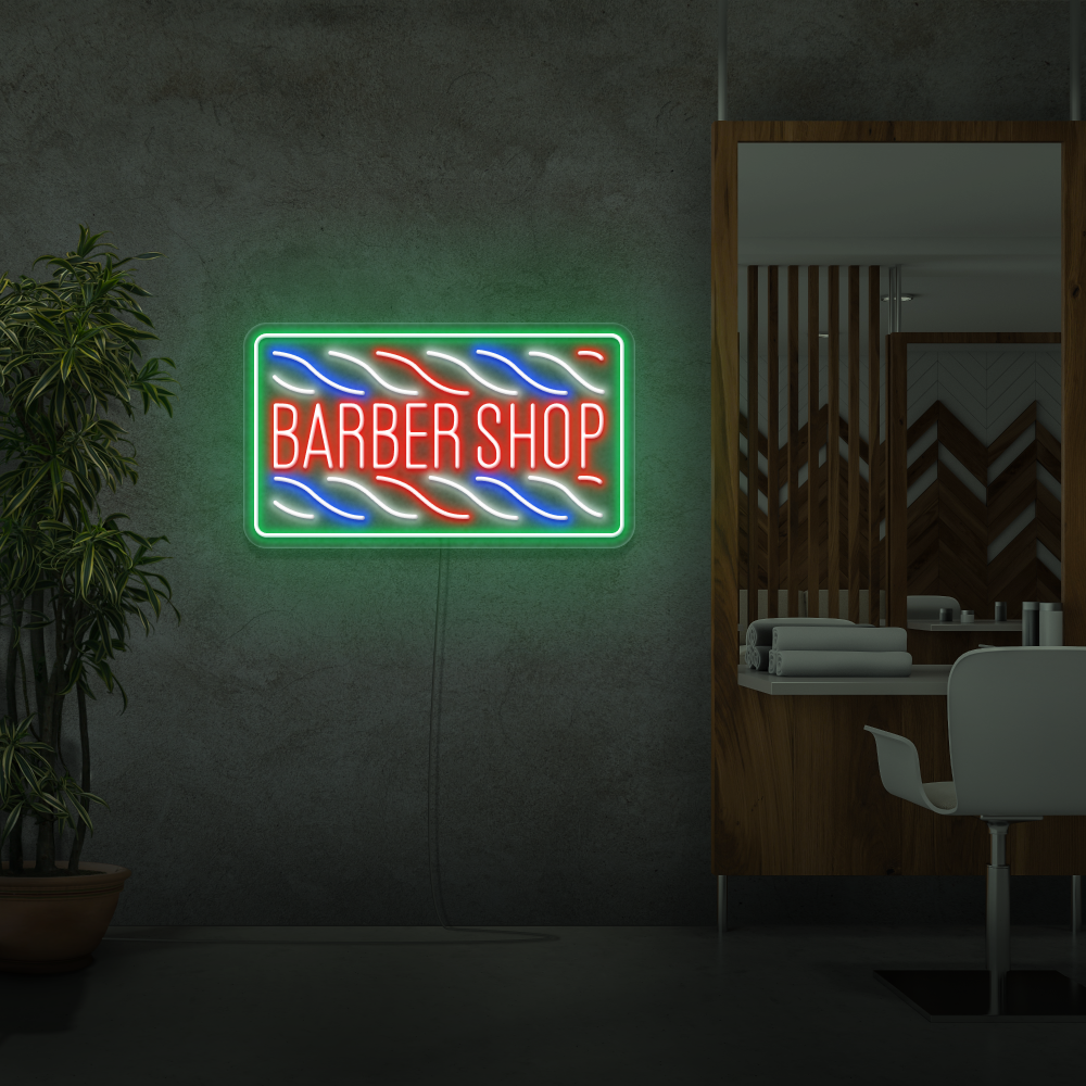 Sinal de néon Barber Shop