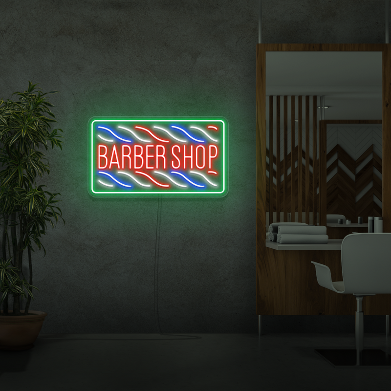 Sinal de néon Barber Shop