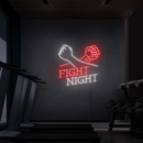 Sinal de néon Fight Night