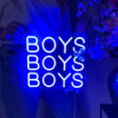 Sinal de néon Boys Boys Boys