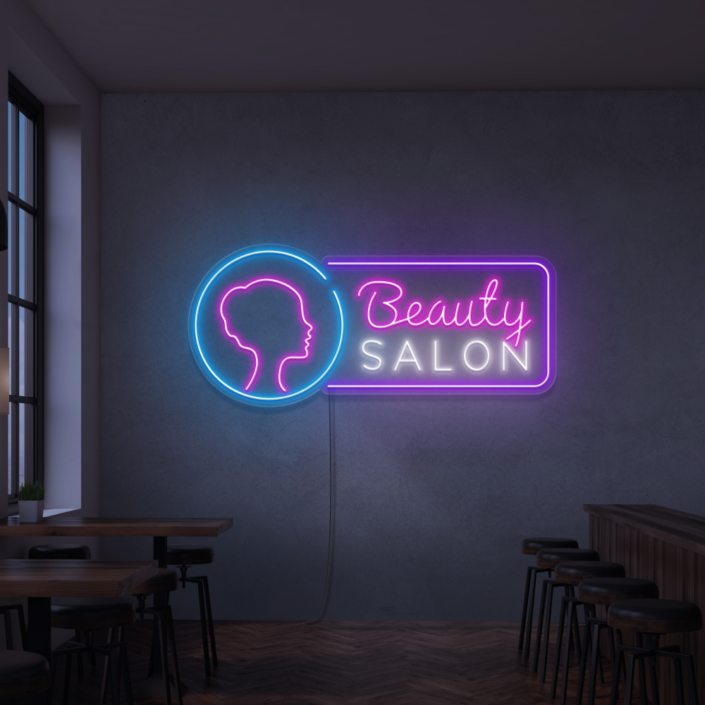 Sinal de néon Beauty Salon 2