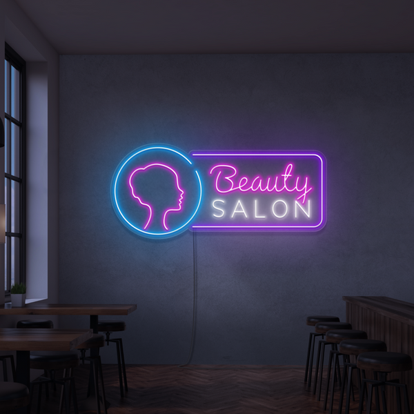 Sinal de néon Beauty Salon 2
