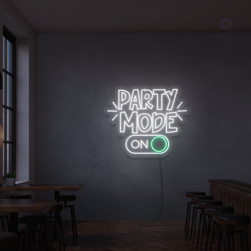 Sinal de néon Party Mode