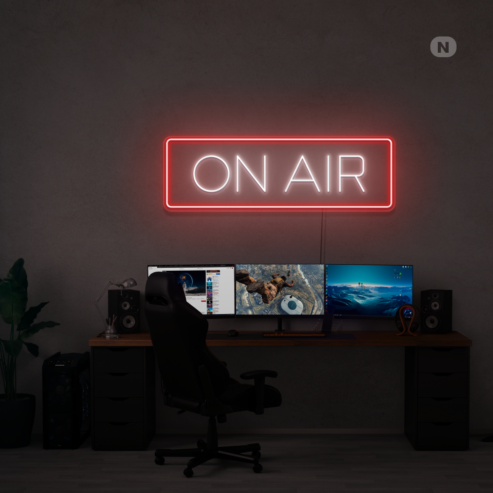 Sinal de néon On Air