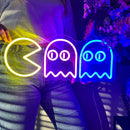 Sinal de néon Pac Man