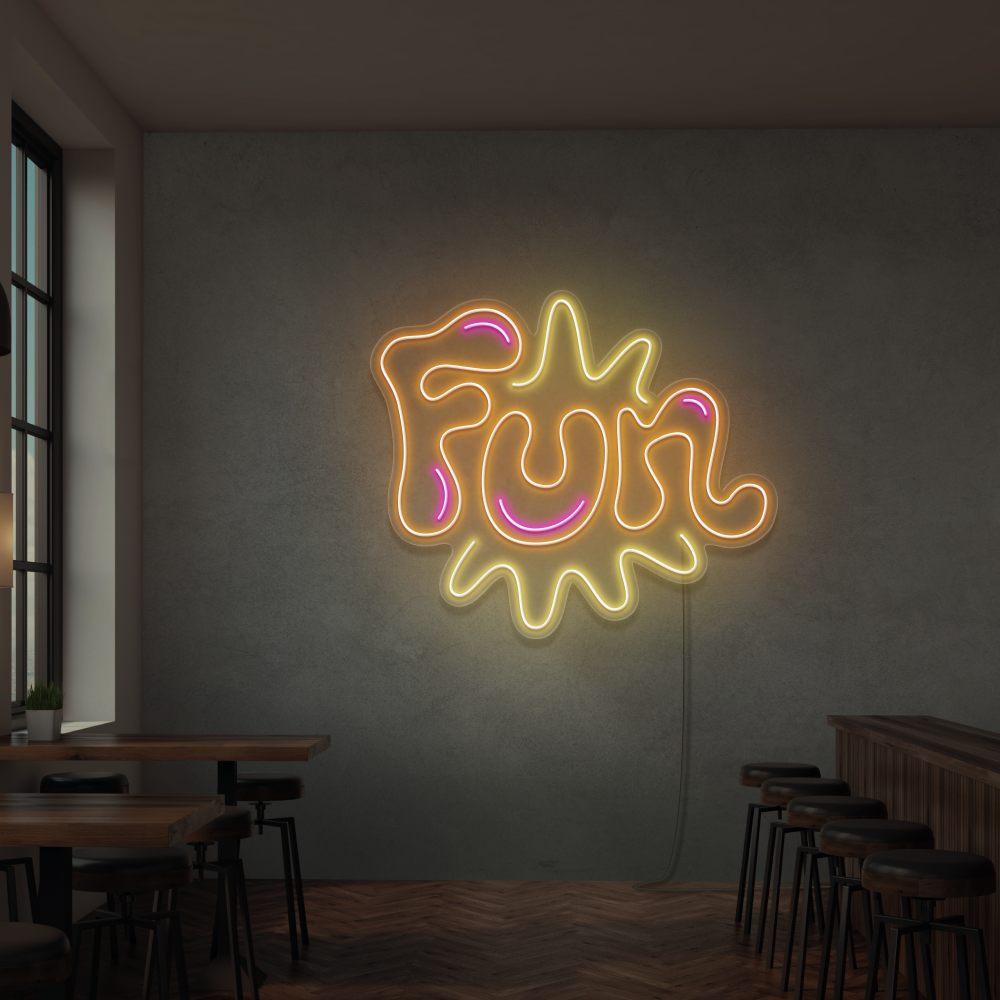 Sinal de néon Fun