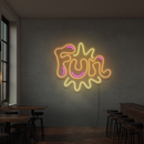 Sinal de néon Fun