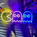 Sinal de néon Pac Man