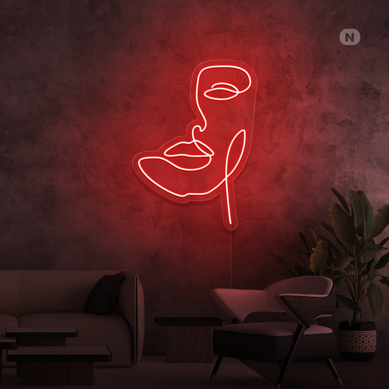 Sinal de néon Máscara