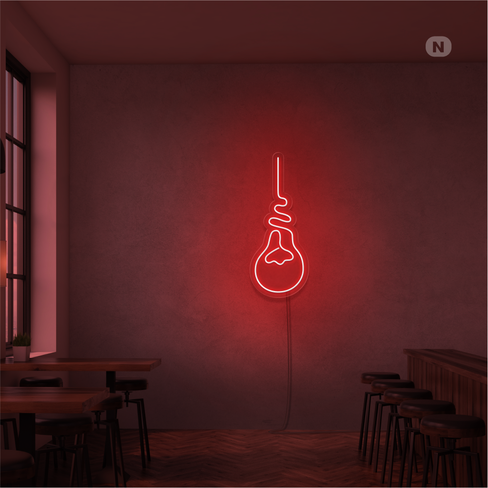 Sinal de néon Lâmpada