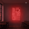 Sinal de néon Coffee