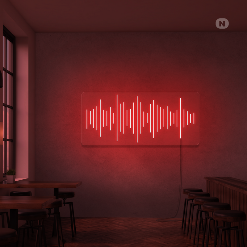 Sinal de néon Bar de música