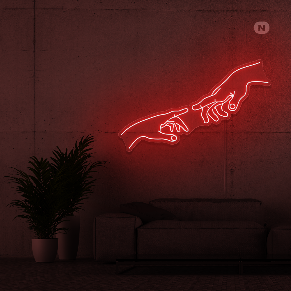 Sinal de néon Ligação