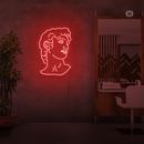 Sinal de néon Michelangelo's David