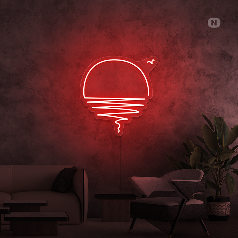 Sinal de néon Pôr do sol