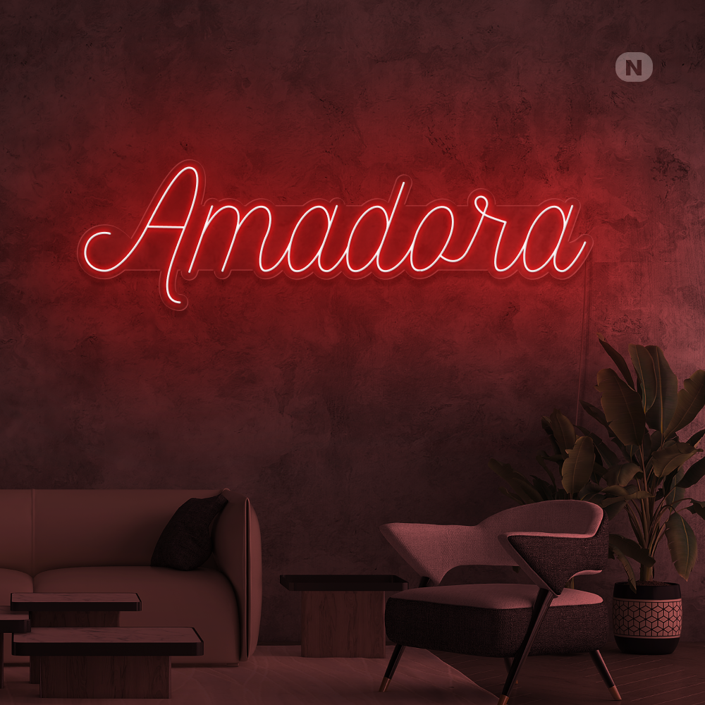Sinal de néon Amadara