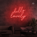 Sinal de néon Hello Lovely