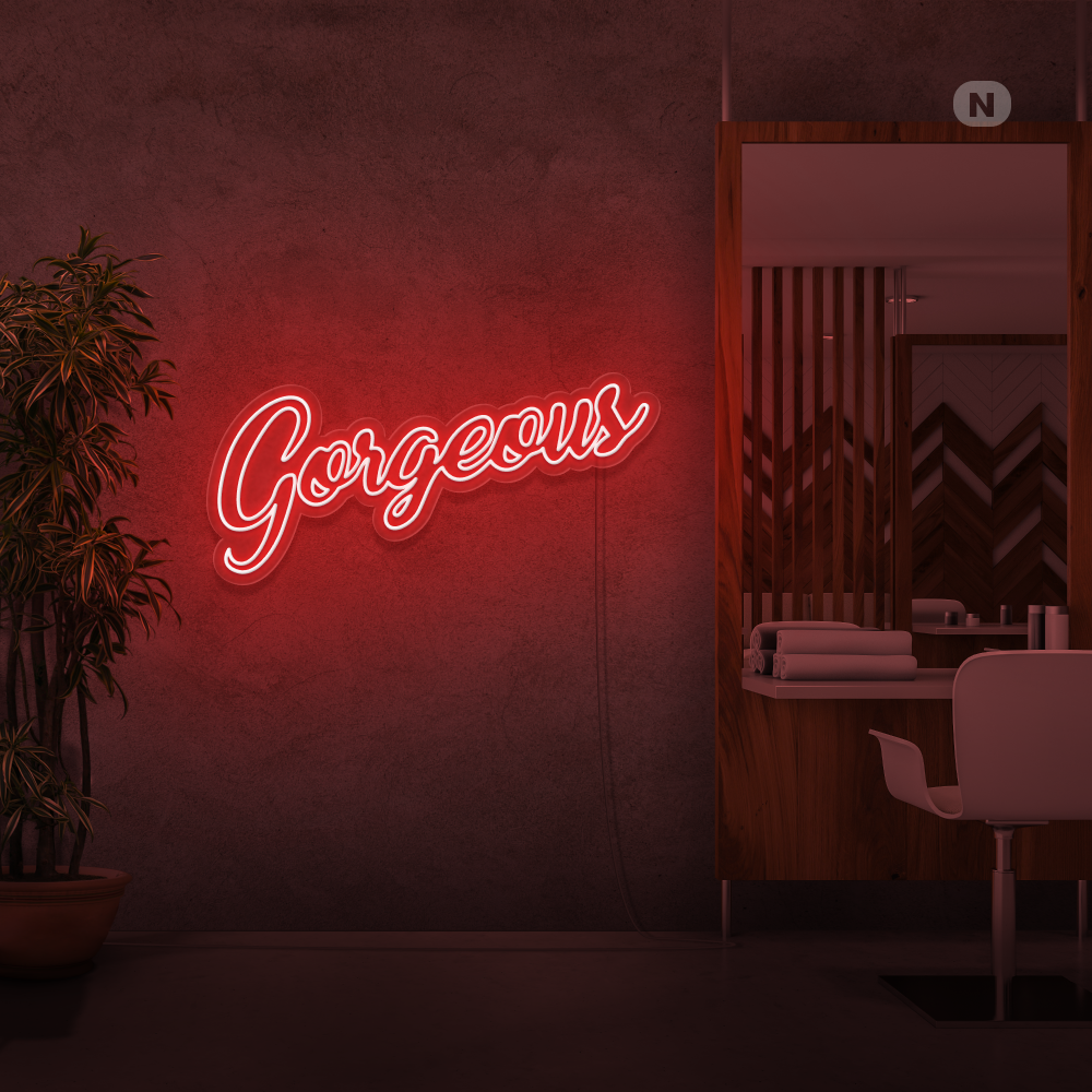 Sinal de néon Gorgeous