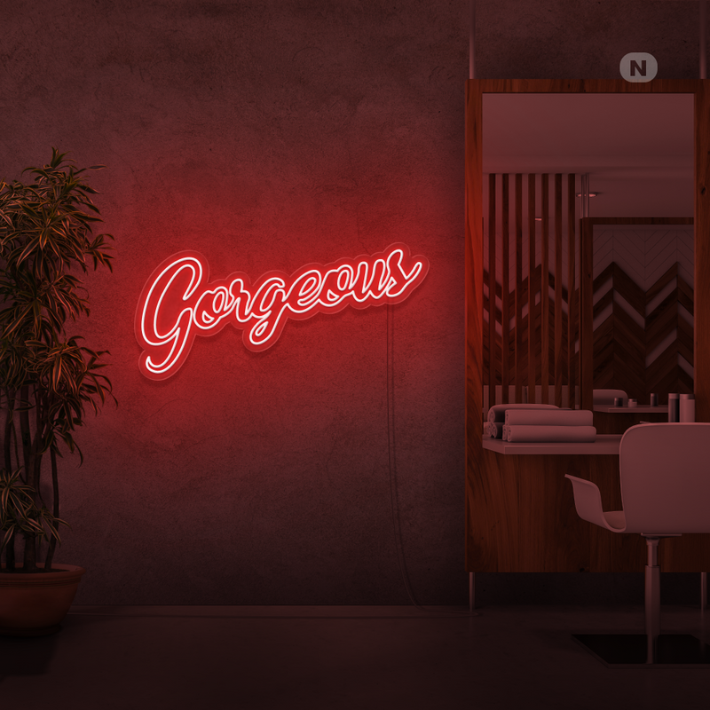 Sinal de néon Gorgeous