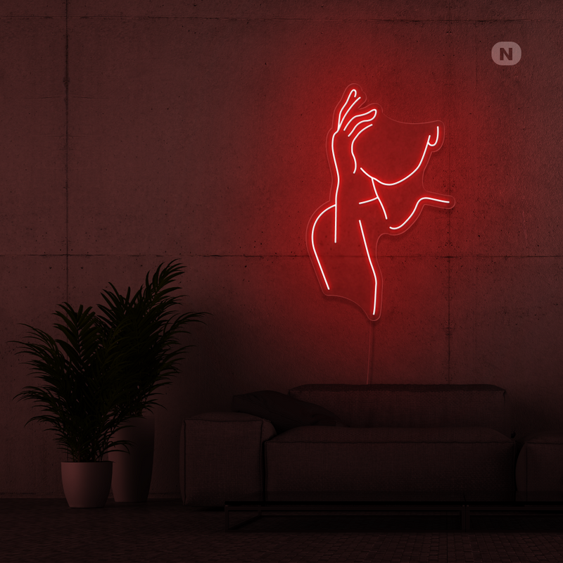 Sinal de néon Seductive Face