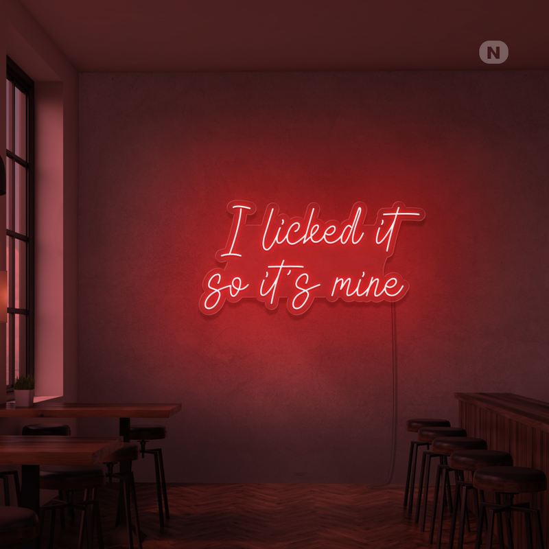 Sinal de néon I Liked it so its mine