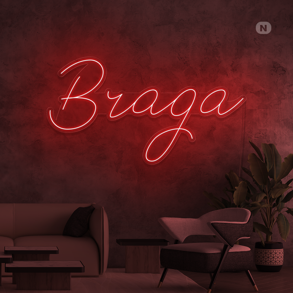 Sinal de néon Braga