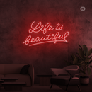 Sinal de néon Life Quote 2