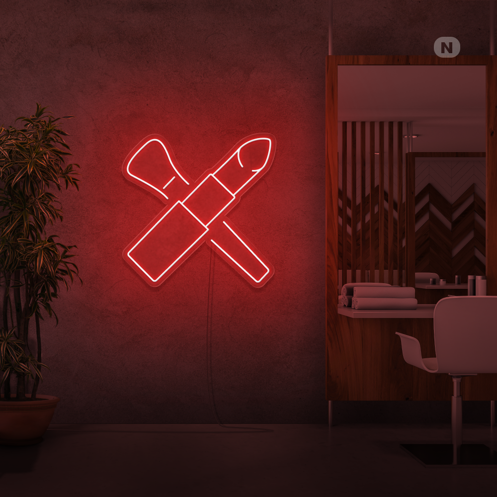 Sinal de néon Kit de beleza