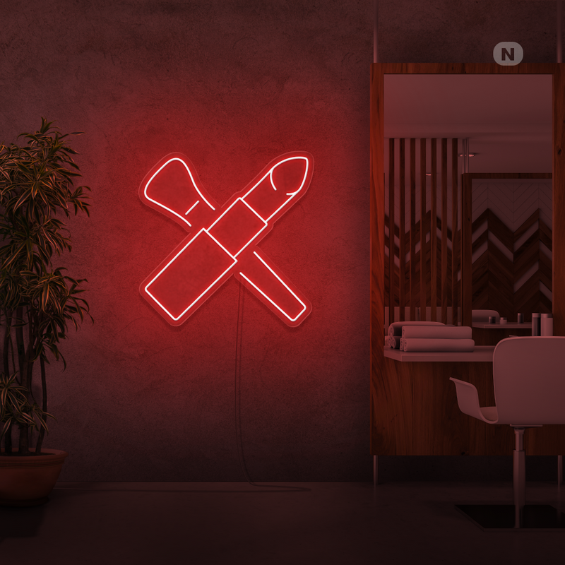 Sinal de néon Kit de beleza