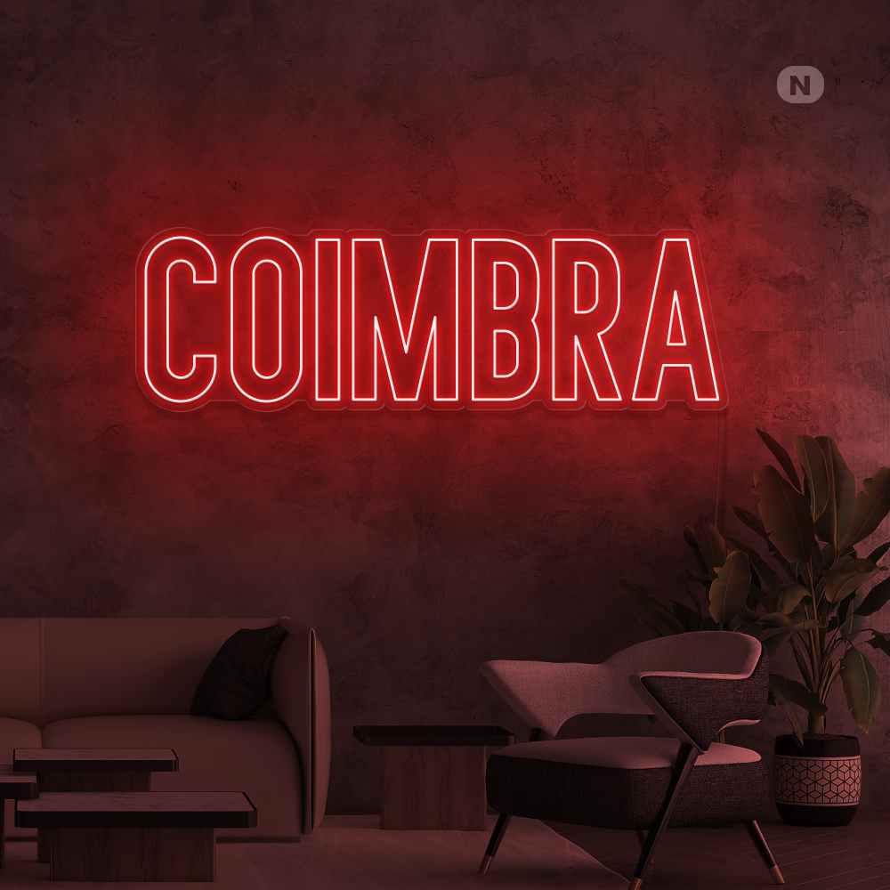 Sinal de néon Coimbra