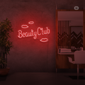Sinal de néon Beauty Club