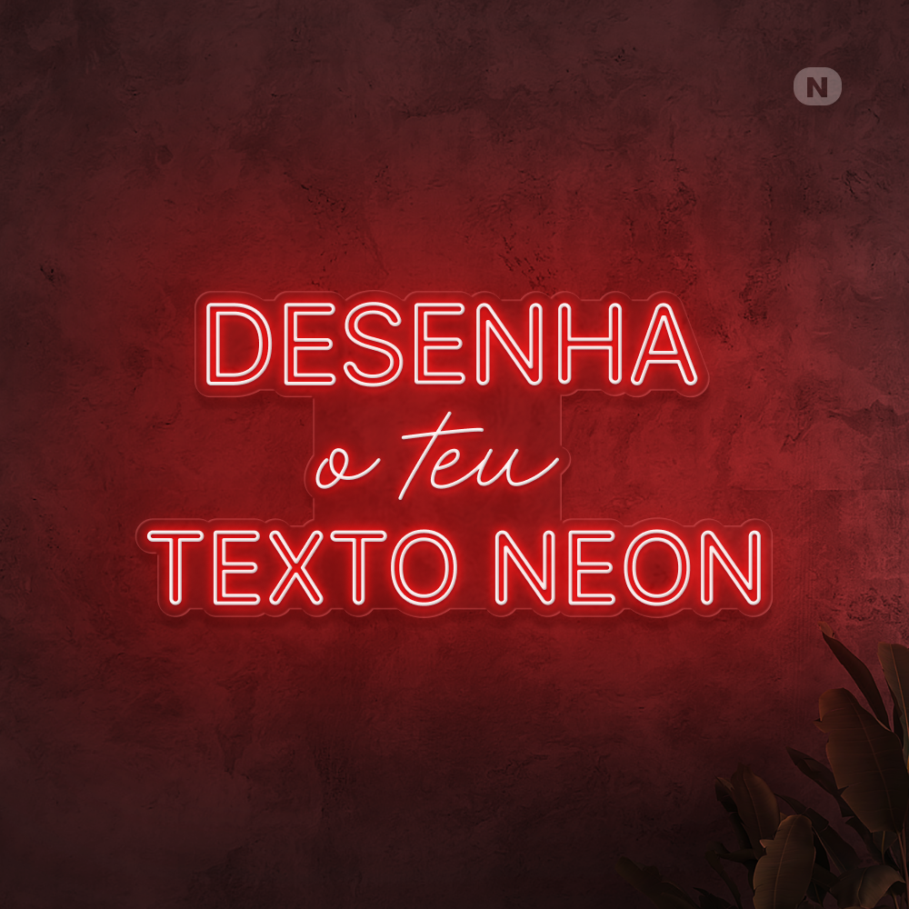 Desenha o teu texto neon