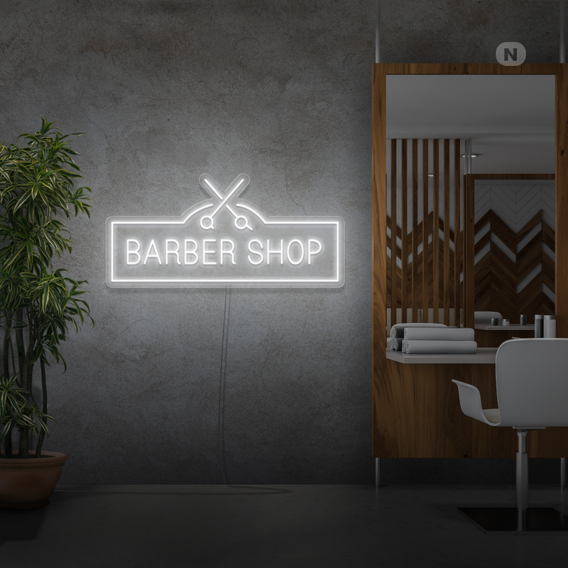 Sinal de néon Barber Shop