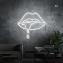 Sinal de néon Lábio cáustico