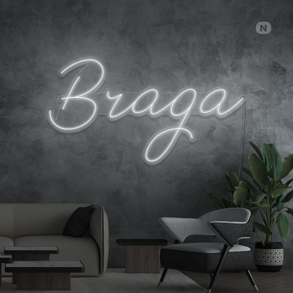 Sinal de néon Braga