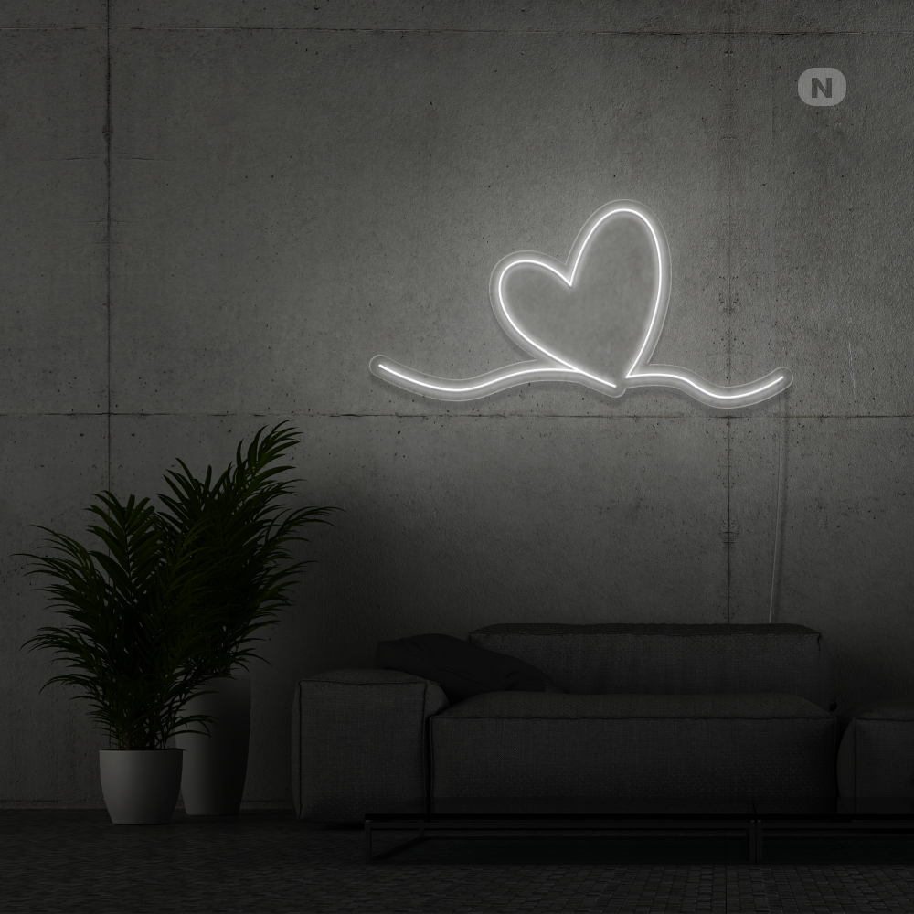 Sinal de néon O Amor Acontece