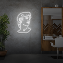 Sinal de néon Michelangelo's David