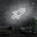 Sinal de néon Foguetão